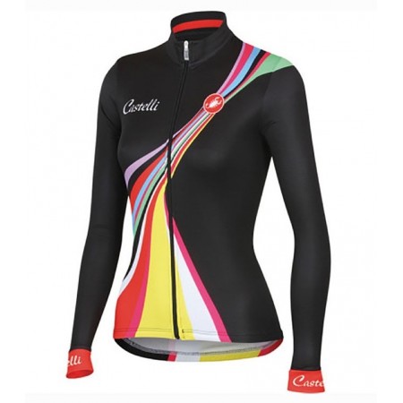 Maillot Cyclisme 2016 Castelli Viva Femme Manches Longues N001